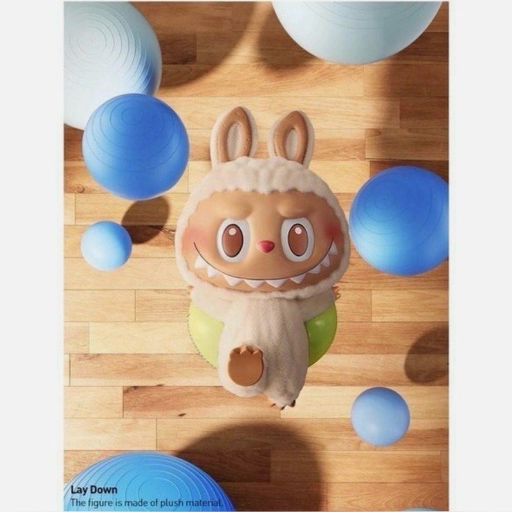 Lazy Yoga LAY DOWN - Pop Mart The Monsters 100% Authentic - Picture 2 of 11
